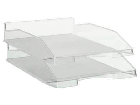 Brevkorg 2000 A4 transparent glasklar - Lyreco - Kontorsmaterial > Till skrivbordet > Brevkorgar