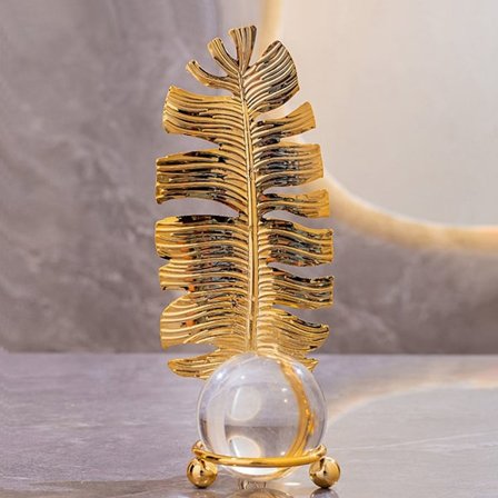 Blad Krystallkule Ornamenter Krystallkule Craft 2 2