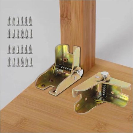 4 stk. Låsbare Foldbare Bordben Foldbare Bordben Selvspændende Foldbare Beslag til Foldbare Bordben, Foldbare Arbejdsborde, Foldbare Kogeplader (