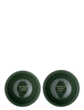 Grazia Bowl Home Tableware Bowls & Serving Dishes Serving Bowls Green Bloomingville