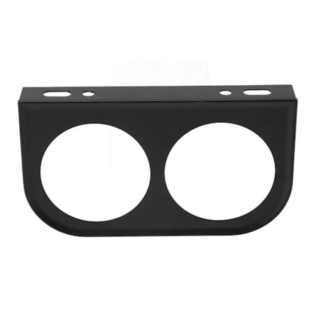 2-håls mätare panelmätare 2‐1/16 tum 52MM Universal metall bilmätare montering Instrumentpanel svart