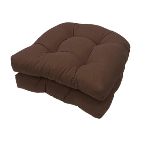 Sisä- ja ulkokäyttöön sopivat rottinkiset terassituolin pehmusteet, tuftatut istuintyynyt, terassikalusteiden pehmusteet, 2 kpl, piha-, parveke- ja 