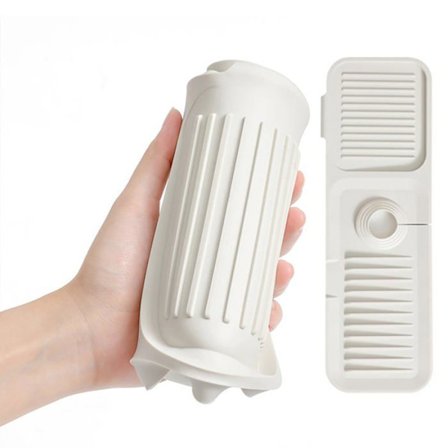 Silikonavløpsmatte, vaskavløpsbrett, smal kranmatte, anti-sprut organizer