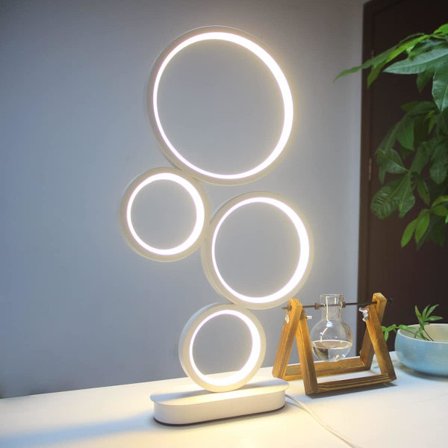 LED Bordlampa, Modern Sängbordlampa, 18W Dimbar Des,ZQKLA