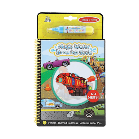 Bærbar Vand Malebog Tegnebog Børn Male Pædagogisk Legetøj (Køretøj)