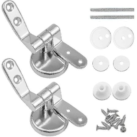 WC-istuimen saranaklipsit, 2 kpl:n sarja WC-istuimen saranat sinkkiseosliittimillä