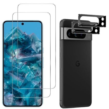 Suojakalvot - Phonillico - Google Pixel 8 PRO - 2-pack - Karkaistu lasi - Naarmunkestävä