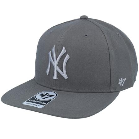 47 Brand - MLB Grå snapback Caps - New York Yankees Sure Shot Under Captain Charcoal Snapback @ Hatstore
