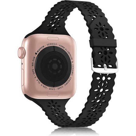 Silicone Lace Band Compatible with Apple Watch Band 38mm 40mm 42mm