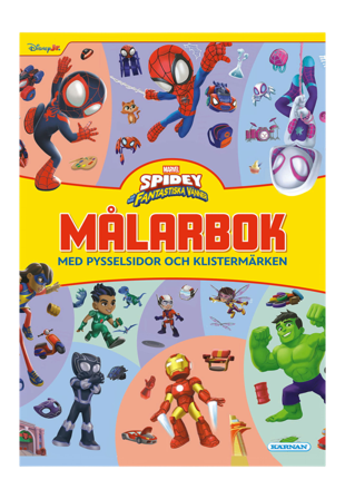 KÄRNAN Målarbok med pysselsidor och klistermärken Spidey hans fantastiska vänner Skapa & pyssla Unisex ONESIZE