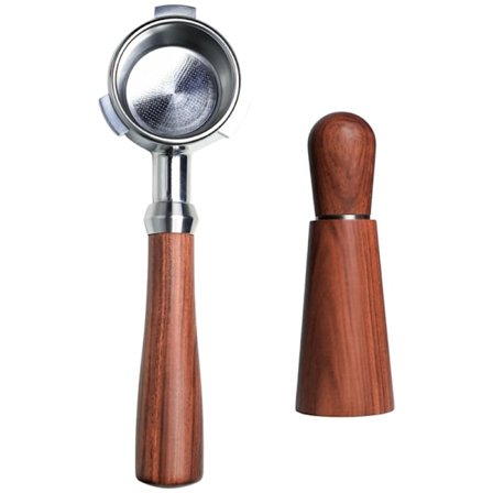 54mm Bottenlöst Portafilter Parat med Wdt-Verktyg - Förbättra Espressobryggning Ersättningsfilter Korg Kaffetillbehör