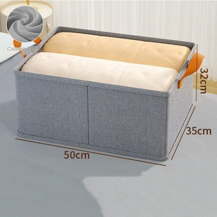 Vaatteiden säilytyslaatikko Alusvaatteiden säilytyslaatikko GREY XL-50X35X32CM