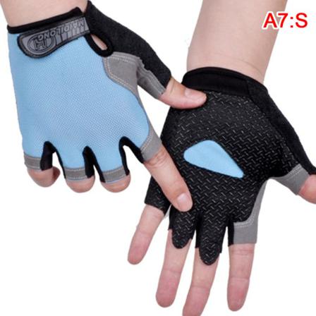 Cykling Anti-slip Anti-svett Herr Dam Half Finger Handskar Breat