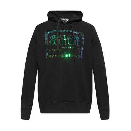 Versace Jeans Couture Hoodie with logo Sort, Herre