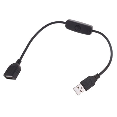 USB kabel med strömbrytare PÅ/AV Kabelförlängningsvipp för USB -lampa USB fläkt Power Hållbar adapter