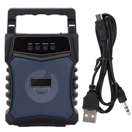 NRG‐301A Bärbar Bluetooth Karaokehögtalare 3 Tum Trådlös Karaoke Maskinhögtalare för Utomhus Dans KonferensBlå