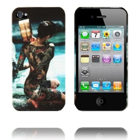 Ghost Woman (Tatuoitu Vartalo) iPhone 4 Suojakuori