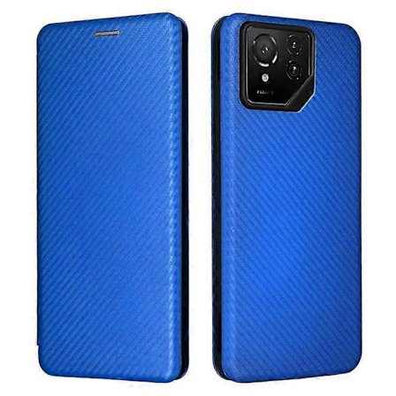 For Asus ROG Phone 9 5G Case Carbon Fiber Texture Drop-proof PU Leather Phone Cover
