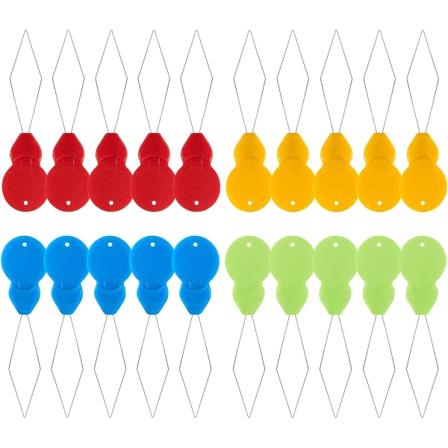 20 stk nåletredere, plast nåletredere for sying, plast DIY trådtråd, korssting trådtråd nåler, trådtråd sy