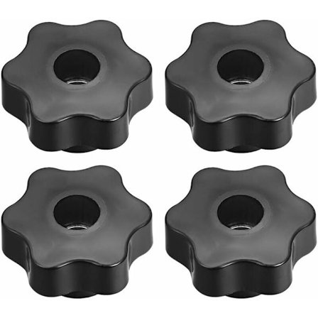 Klämhandtag Skruv Knoppar Handtag M12 Gänga Stjärnform 4st