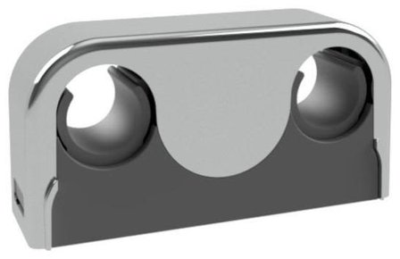 Purus Clip Rörklammer dubbel, Ø12/15/16 Krom, Installation