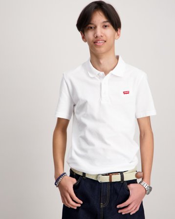 Levi's LVB BACK NECK TAPE POLO Hvit T-skjorter Gutt - Kids Brand Store