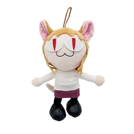 Neco Arc plysj, myk stoffdyr plysj, tegneseriefigur pute gave dekorasjon rollespill rekvisitter for barn Anime fans (10,6 tommer)