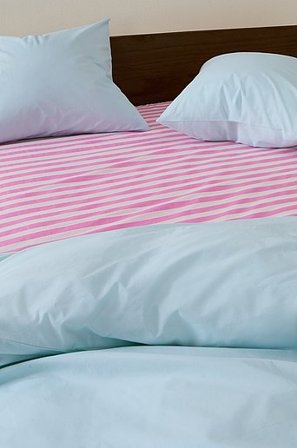 Jotex - Hoeslaken Roze/wit Roze/wit - KAYO - Koop Hoeslakens bij Jotex