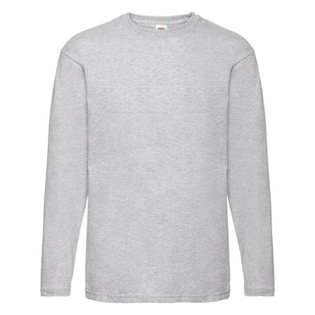 Fruit Of The Loom Mens Valueweight Crew Neck Long Sleeve T-Shir