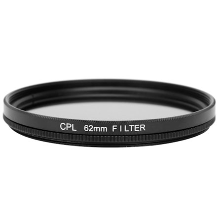 Junestar CPL Lensfilter Polariseringsfilter för Canon/Nikon/Sony/Olympus/Fuji Kamera Polarisator 62mm