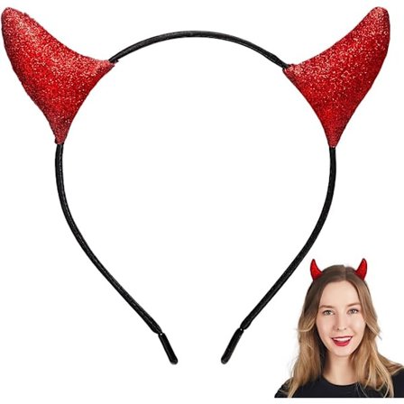 Glitter Djævelhorn Hårbånd