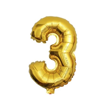 Stor Sifferballong i Guld för Födelsedag Fest 102cm - 3
