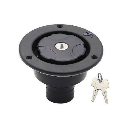Låsbar Påfyllingshals Tanker Campingvogn Vannfyllingsluke Innløp Tilhengertanklokk Rv Tilbehør svart+mki RKG