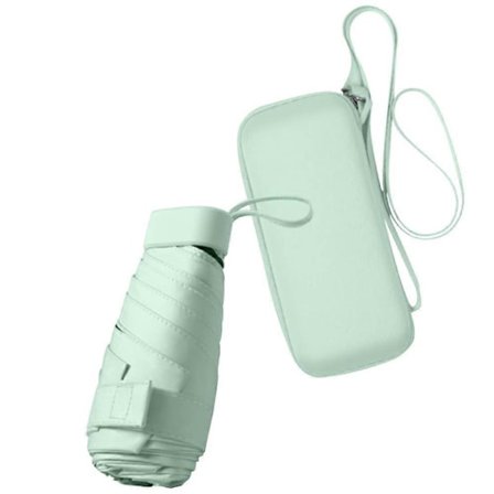 Reise Solparaply Anti-UV Vindtett Parasoll Med Beskyttende Etui