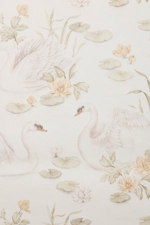 Newbie | Tapet Lily Swan | Hvit