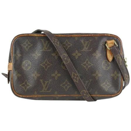 Louis Vuitton Vintage, Pre-owned Leather louis-vuitton-bags Bruin, Dames, Maat:ONE Size