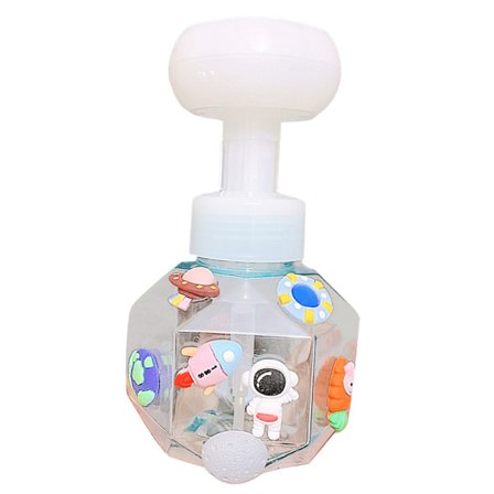 Plast Pumpflaska Tvåldispenser Påfyllningsbara Behållare med Bred Öppning för Lotion och Schampo