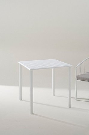 Jotex - Spisebord Udendørs 75x75 Cm Hvid - MENTON - Køb Spiseborde til haven hos Jotex