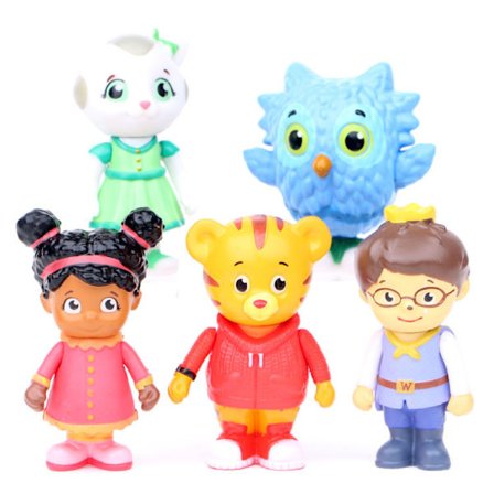 5 stk. Daniel Tigers kvarter (Daniel Tiger's Neighborhood) figurer