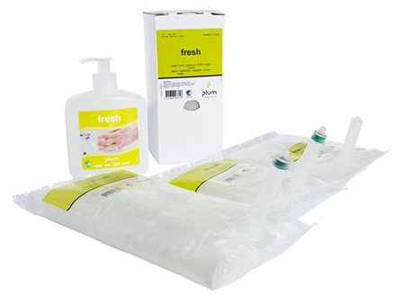 Plum Fresh Håndsæbe med pumpe, 600 ml 500 ml, brev, Hygiejne & hudpleje