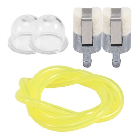 5 stk/sett drivstoffilterpære og ledning for GX22 GX25 GX31 GX35 gressklipper Rottiller