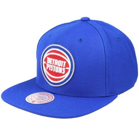 Mitchell & Ness - NBA Blå snapback Keps - Detroit Pistons Team Ground 2.0 Blue Snapback @ Hatstore