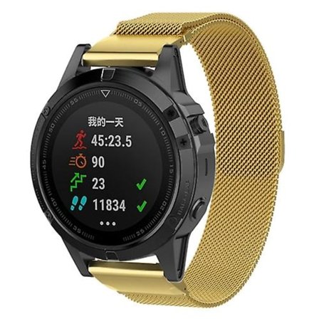 För Garmin Fenix ​​7s Milanese Watch Band