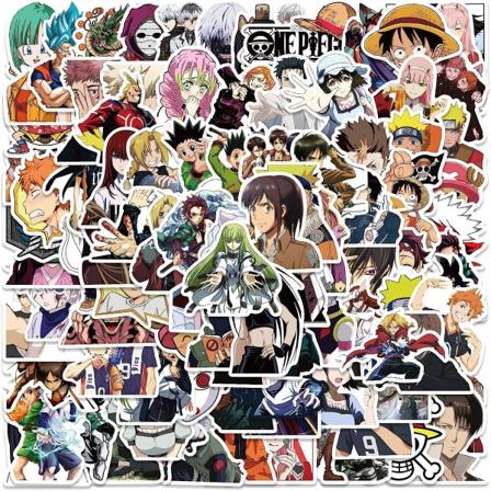 100 stk Anime blandede klistremerker, Maylai klassisk tema klistremerke, vanntett vinyl klistremerker for Hydroflask Laptop Bil Skateboard Datamaskin 