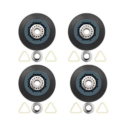 4-pack W10314173 Torktrummarulle Ersättning för Torktumlare Kompatibel med WPW10314173 Rulldyna [DB]