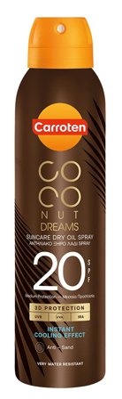 Carroten Coconut Dreams Suncare Dry Oil Spray SPF 20 150 ml, Skincare, Solpleje, Solcreme