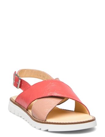 Sandals - Flat - Open Toe - Op Shoes Summer Shoes Sandals Korall ANGULUS*Betinget Tilbud