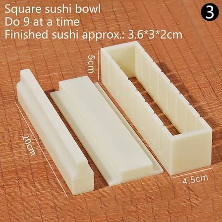 Bærbar DIY Sushi Maker Kit Risrulleform for nybegynnere