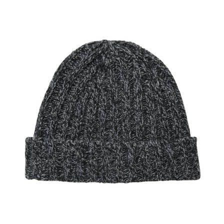 Brooks Brothers, Lambswool Beanie Grijs, Heren, Maat:ONE Size