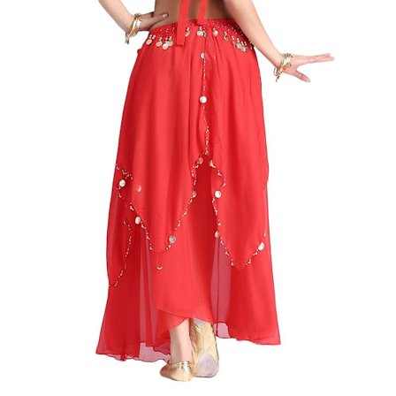 Danseskjørt Spansk skjørt RØDT